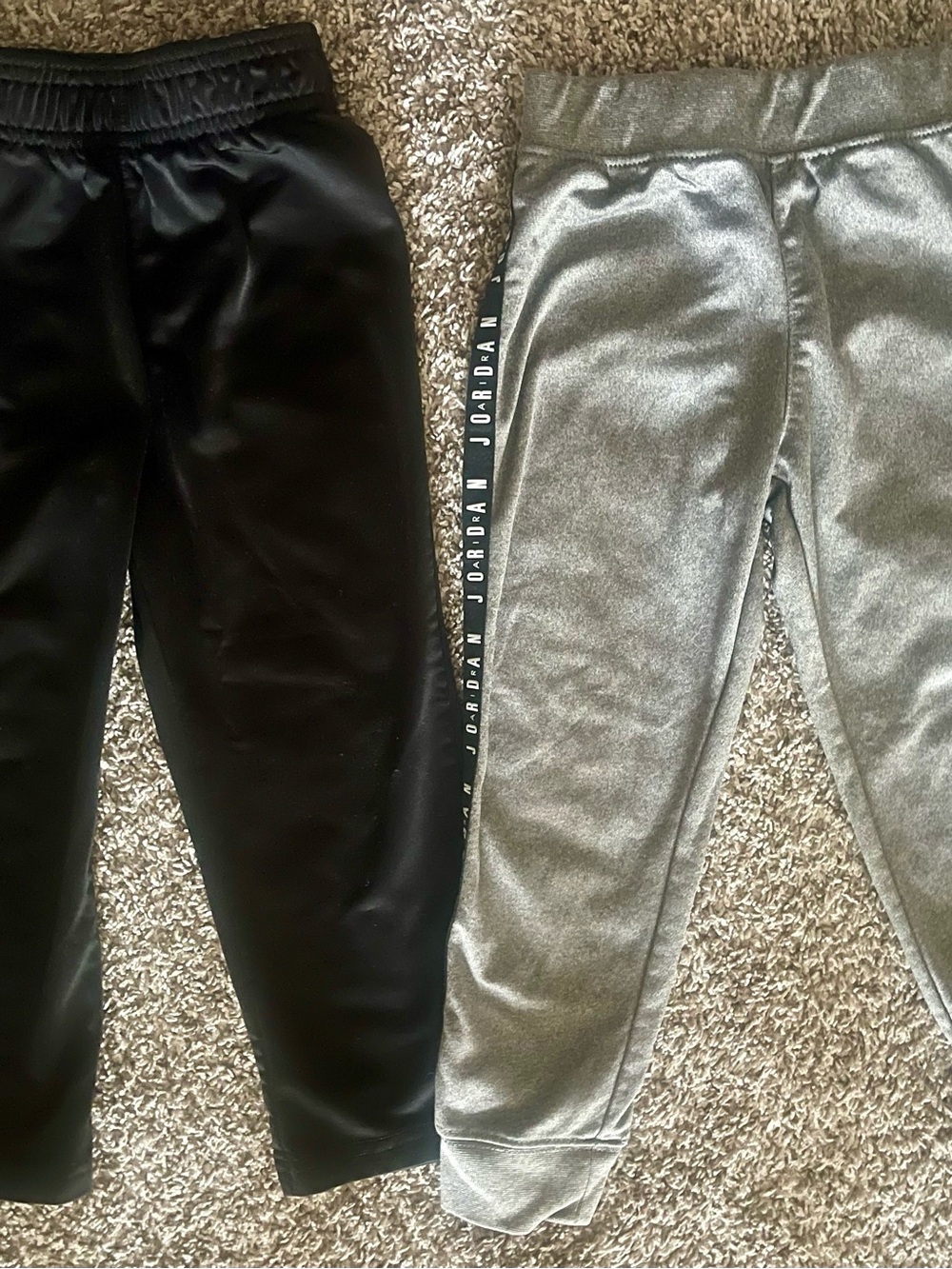 Jordan Jogger Pants (3-4) and under armour (3t) both run small